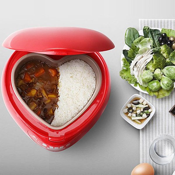 1.8l heart shaped rice cooker used in house with the function of cooking and porridge making cake cookers
1.8l heart shaped rice cooker used in house with the function of cooking and porridge making cake cookers
