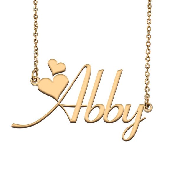 pendant necklaces abby name necklace personalised stainless steel women choker 18k gold plated alphabet letter jewelry friends gift, Silver
pendant necklaces abby name necklace personalised stainless steel women choker 18k gold plated alphabet letter jewelry friends gift, Silver