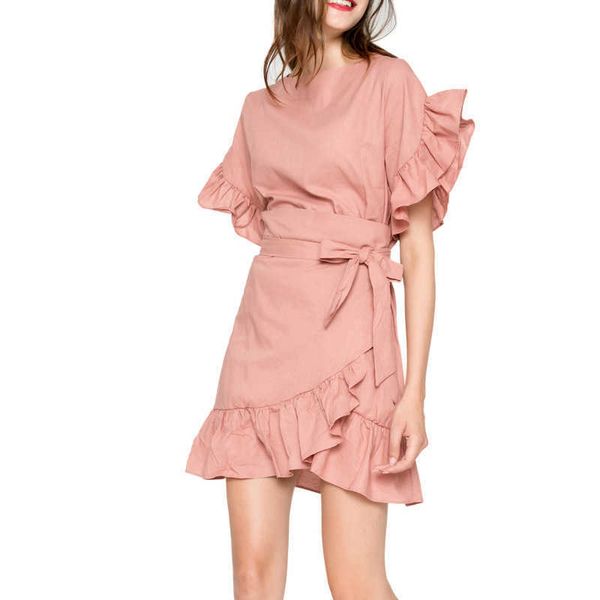 sweet solid patchwork ruffles design silm mini dresses for women summer soft woman dress fashion office lady vestidos 210525, Black;gray
sweet solid patchwork ruffles design silm mini dresses for women summer soft woman dress fashion office lady vestidos 210525, Black;gray