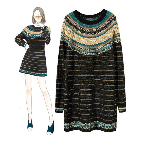 casual dresses fall autumn long sleeve round neck elegant striped print knitted short mini fashion sweater dress & o15980102 n7qn, Black;gray
casual dresses fall autumn long sleeve round neck elegant striped print knitted short mini fashion sweater dress & o15980102 n7qn, Black;gray