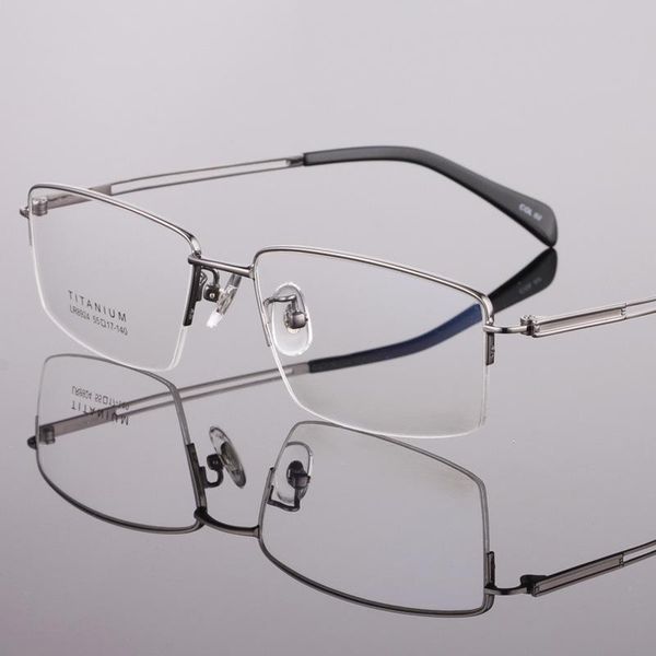 fashion sunglasses frames pure titanium glasses ultra light half frame metal men's myopia prescription optical 924, Black
fashion sunglasses frames pure titanium glasses ultra light half frame metal men's myopia prescription optical 924, Black