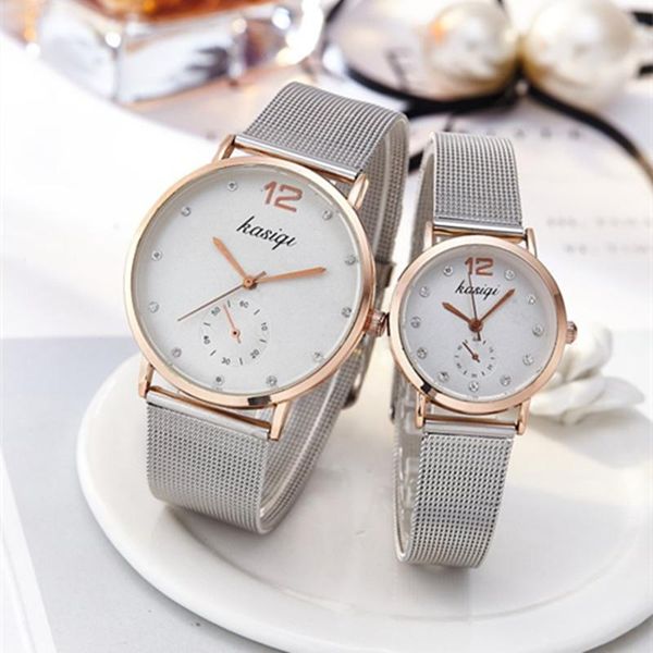 gold sliver mesh stainless steel couples watches women casual clock ladies wrist watch relogio feminino wristwatches, Slivery;brown
gold sliver mesh stainless steel couples watches women casual clock ladies wrist watch relogio feminino wristwatches, Slivery;brown