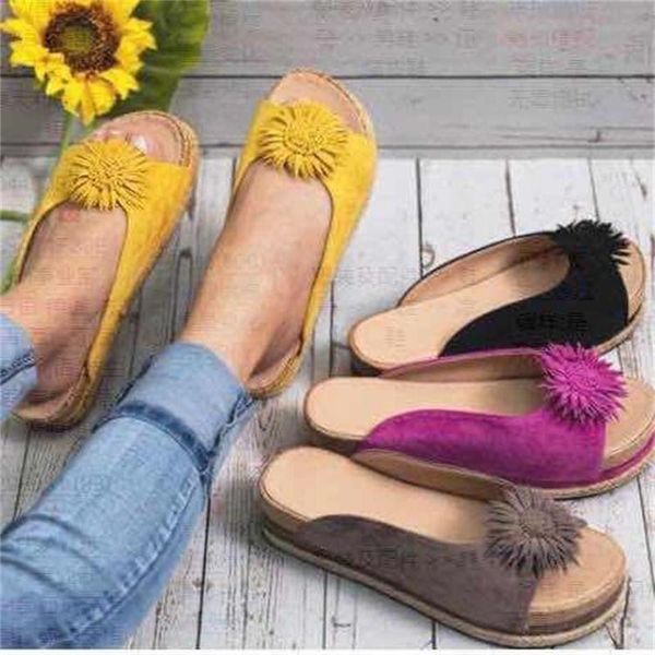 women elegant flower slip on sandals beach boho sunflower platform slippers open toe shoes pu leather ladies zapatos mujer, Black
women elegant flower slip on sandals beach boho sunflower platform slippers open toe shoes pu leather ladies zapatos mujer, Black