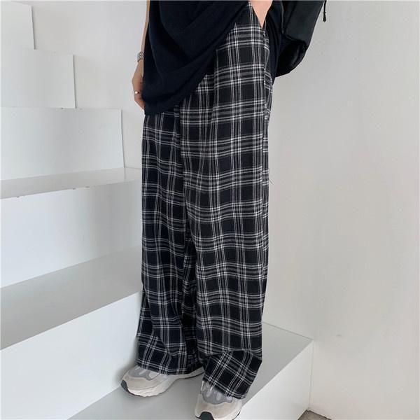 women's pants & capris plaid women chic oversize loose wide leg trousers ins retro teens harajuku hip-hop all-match streetwear, Black;white
women's pants & capris plaid women chic oversize loose wide leg trousers ins retro teens harajuku hip-hop all-match streetwear, Black;white