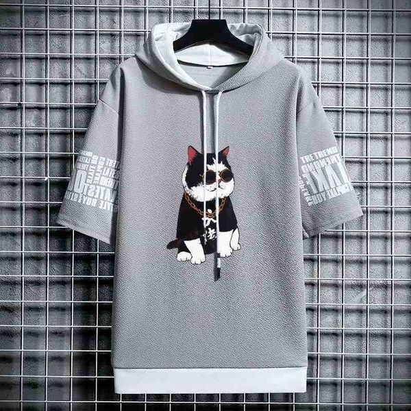 japan style 's hoodies fashion streetwear half sleeve hooded sweatshirts casual harajuku trend prints men clothing hoodie, Black
japan style 's hoodies fashion streetwear half sleeve hooded sweatshirts casual harajuku trend prints men clothing hoodie, Black