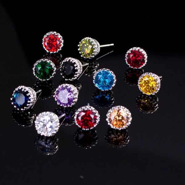 fashion colorful 8mm aaa cubic zirconia designer crown earrings stud copper round cut silver white red blue yellow cz earring jewelry for wo, Golden;silver
fashion colorful 8mm aaa cubic zirconia designer crown earrings stud copper round cut silver white red blue yellow cz earring jewelry for wo, Golden;silver