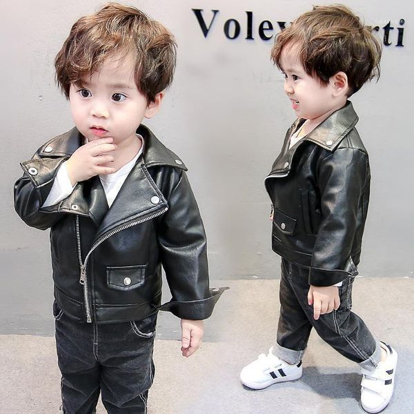 children's jacket 2021 baby girl boy spring autumn winter pu coat kids fashion leather jackets children coats overwear1, Blue;gray
children's jacket 2021 baby girl boy spring autumn winter pu coat kids fashion leather jackets children coats overwear1, Blue;gray