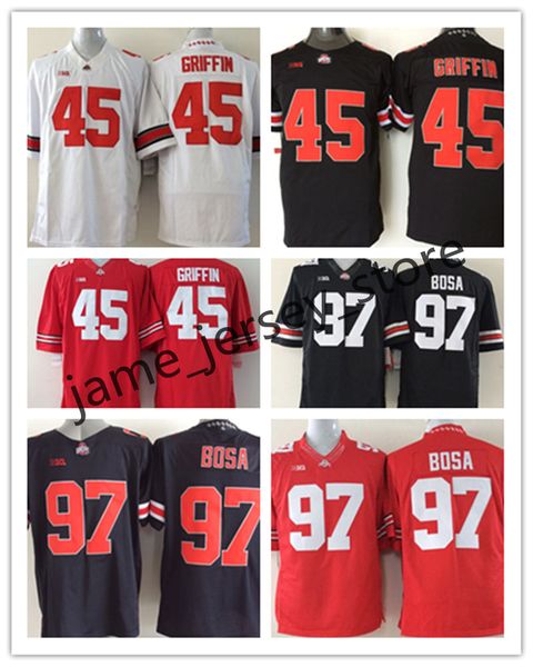 ncaa ohio state buckeyes football jersey 45 archie griffin 47 a.j. hawk 97 joey bosa, Black
ncaa ohio state buckeyes football jersey 45 archie griffin 47 a.j. hawk 97 joey bosa, Black