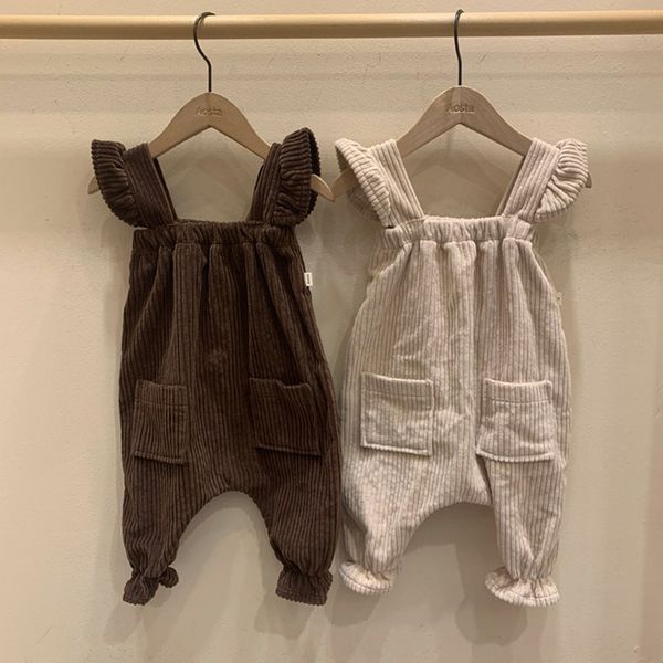 new infant kids baby boys overalls corduroy girls fly sleeve overalls ruffle jumpsuit solid children casual strap pants 210413, Blue
new infant kids baby boys overalls corduroy girls fly sleeve overalls ruffle jumpsuit solid children casual strap pants 210413, Blue