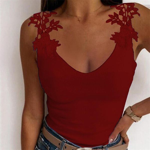 women's tanks & camis solid color vest sleeveless shirts women blouses lace floral summer streetwear elegant womens casual, White
women's tanks & camis solid color vest sleeveless shirts women blouses lace floral summer streetwear elegant womens casual, White