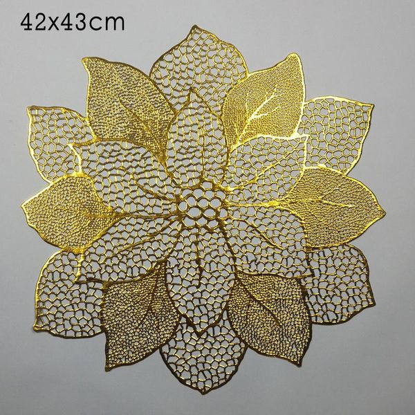 1pcs western cushion kitchen supplies hollow antislip pure color pvc bronzing lotus flower for restaurant mats & pads
1pcs western cushion kitchen supplies hollow antislip pure color pvc bronzing lotus flower for restaurant mats & pads