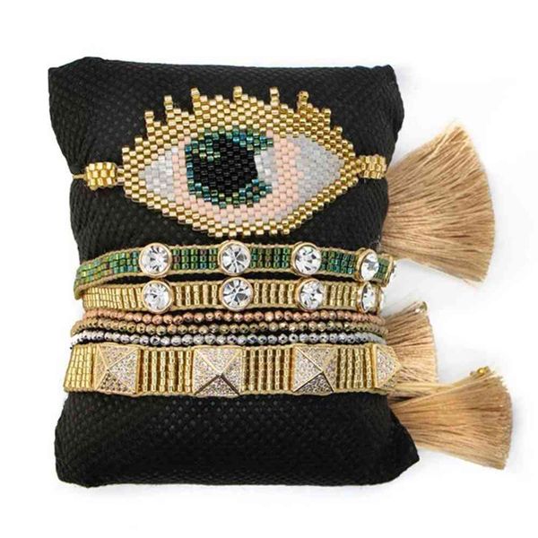 bluestar turkish eye miyuki bracelet rhinestone jewelry adjustable pulseras mujer handmade crystal tassel, Golden;silver
bluestar turkish eye miyuki bracelet rhinestone jewelry adjustable pulseras mujer handmade crystal tassel, Golden;silver