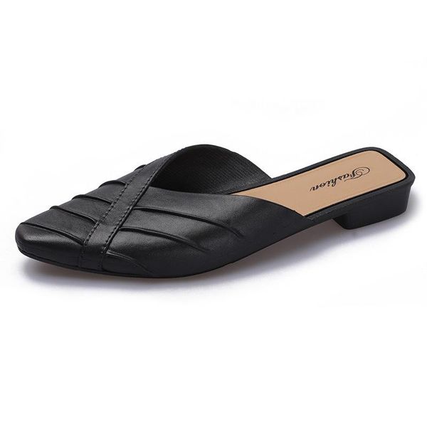 slippers outer female 2021 summer slope closed toe slides korean sandals and pointed flip flops beach shoes, Black
slippers outer female 2021 summer slope closed toe slides korean sandals and pointed flip flops beach shoes, Black