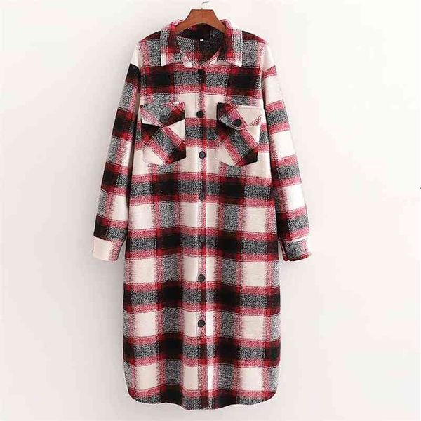 winter women vintage woolen coat long plaid thicken warm jacket blazer turn-down collar female outwear 210422, Black
winter women vintage woolen coat long plaid thicken warm jacket blazer turn-down collar female outwear 210422, Black