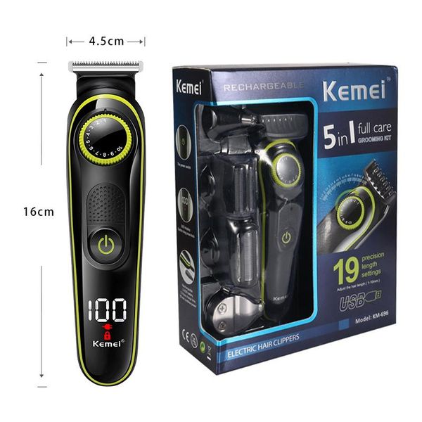 hair clippers kemei 5 in 1 cutter head men's electric trimmer led rechargeable razor clipper beard shaving machine tool 43d
hair clippers kemei 5 in 1 cutter head men's electric trimmer led rechargeable razor clipper beard shaving machine tool 43d