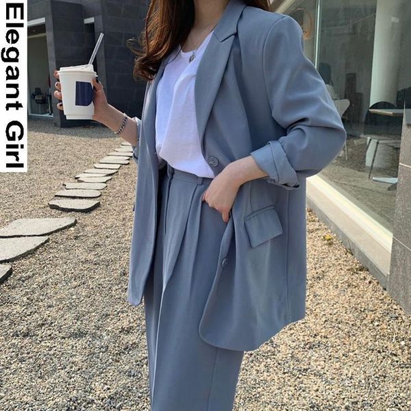 women's two piece pants harajuku korean style women sets blazers office lady simple retro bf vintage streetwear leisure classic solid p, White
women's two piece pants harajuku korean style women sets blazers office lady simple retro bf vintage streetwear leisure classic solid p, White