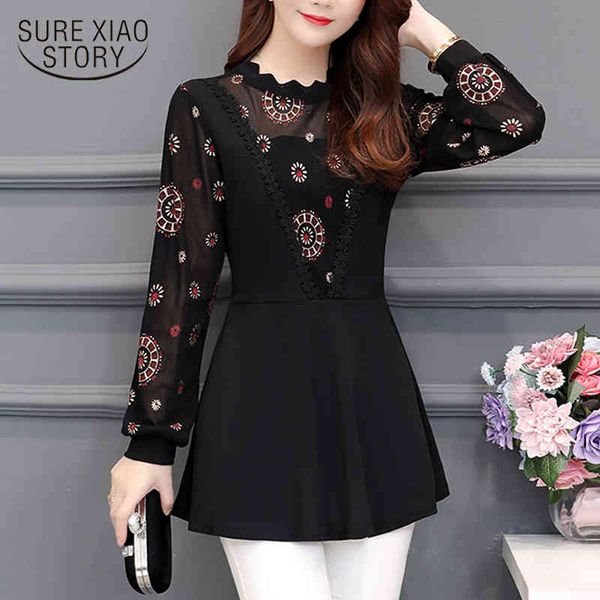 fashion spring black lace gold print shirts hollow women and blouses long sleeve slim bottomed shirt 8078 50 210417, White
fashion spring black lace gold print shirts hollow women and blouses long sleeve slim bottomed shirt 8078 50 210417, White