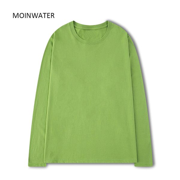 moinwater women 100% cotton long sleeve t shirts for autumn female green purple spring solid tees mlt2138 220314, White
moinwater women 100% cotton long sleeve t shirts for autumn female green purple spring solid tees mlt2138 220314, White