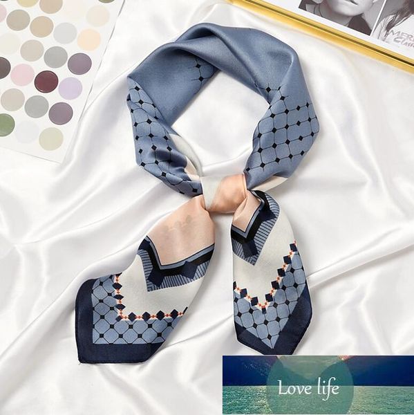 elegant geometry print square scarf women bandana hairband lady head wraps female shawl fashion neckerchief factory price expert design qual, Blue;gray
elegant geometry print square scarf women bandana hairband lady head wraps female shawl fashion neckerchief factory price expert design qual, Blue;gray