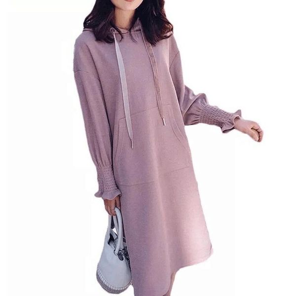 maternity dresses 2021 autumn hoodies long dress casual solid sleeve pockets hooded for pregnant women pregnancy clothes, White
maternity dresses 2021 autumn hoodies long dress casual solid sleeve pockets hooded for pregnant women pregnancy clothes, White