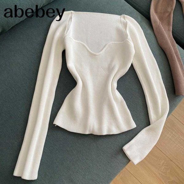 autumn winter square collar knitted sweater women white/grey/khaki pullover casual slim short jumper female fashion 210715, White;black
autumn winter square collar knitted sweater women white/grey/khaki pullover casual slim short jumper female fashion 210715, White;black
