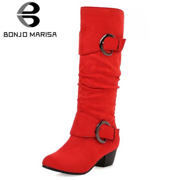 boots bonjomarisa classic elegant pleated buckle decorating mid-calf women med chunky heels autumn shoes woman, Black
boots bonjomarisa classic elegant pleated buckle decorating mid-calf women med chunky heels autumn shoes woman, Black