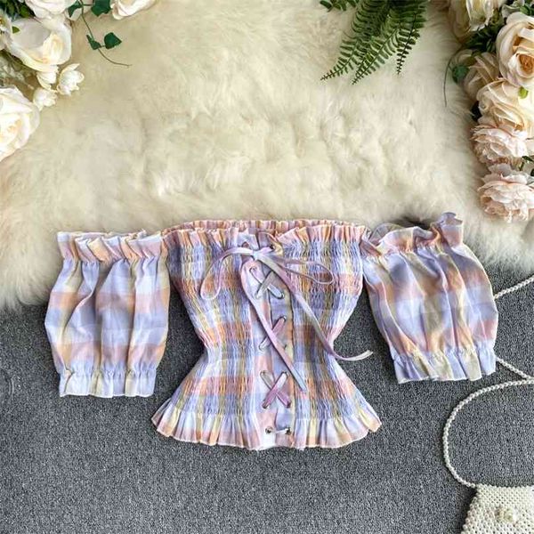 short summer wear for women fashion slash neck chic sweet wooden ear sleeve blouse m781 210527, White
short summer wear for women fashion slash neck chic sweet wooden ear sleeve blouse m781 210527, White