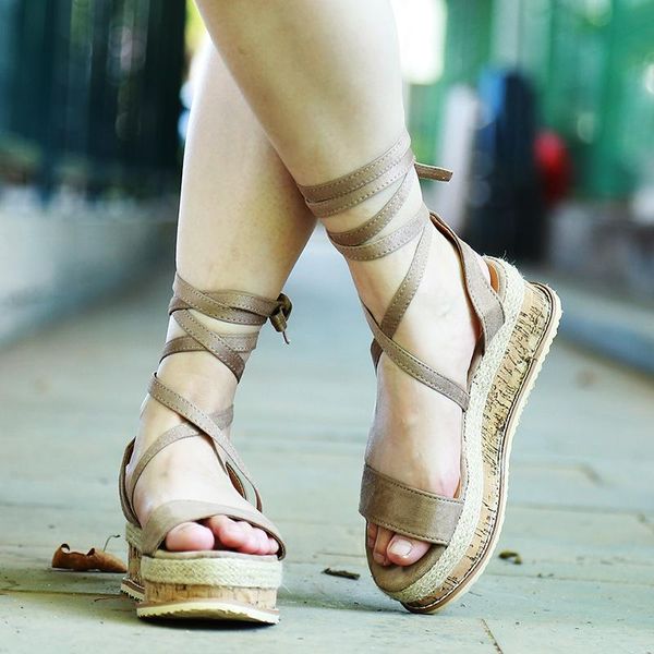 sandals summer white wedge espadrilles women open toe gladiator casual lace up platform, Black
sandals summer white wedge espadrilles women open toe gladiator casual lace up platform, Black