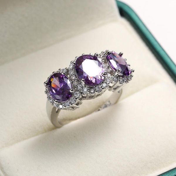 cute female purple crystal stone ring charm silver color wedding rings for women dainty bride oval zircon engagement, Slivery;golden
cute female purple crystal stone ring charm silver color wedding rings for women dainty bride oval zircon engagement, Slivery;golden