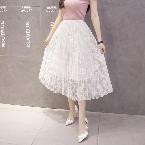 skirts vogue style lace high waist a-line pleated elasticity female all match women summer fashion casual 2021, Black
skirts vogue style lace high waist a-line pleated elasticity female all match women summer fashion casual 2021, Black