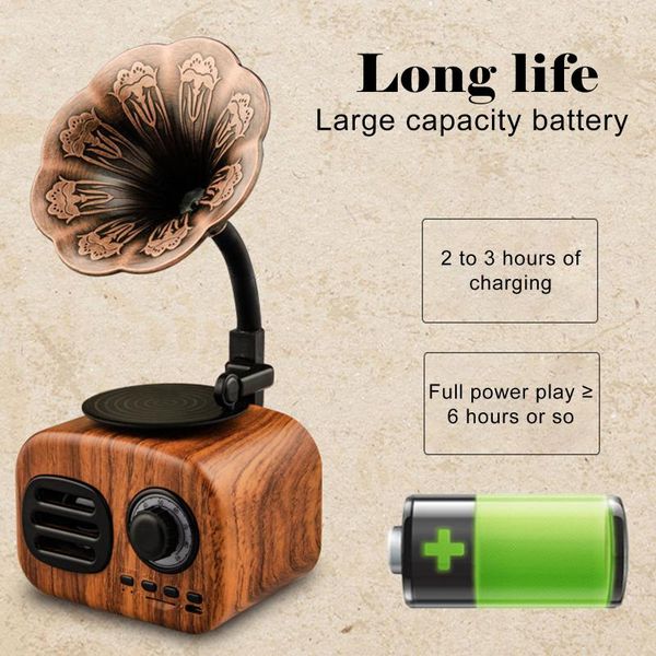 portable speakers retro radio bluetooth portatil speaker mini wireless gramophone music subwoofer support tf card playback #3
portable speakers retro radio bluetooth portatil speaker mini wireless gramophone music subwoofer support tf card playback #3