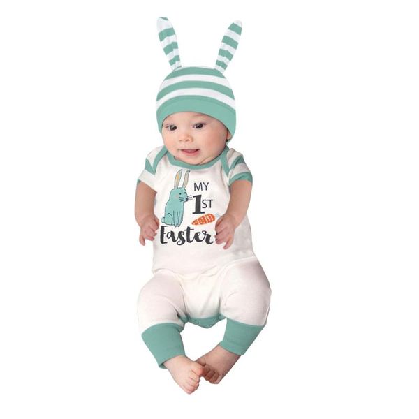 jumpsuits summer baby romper born boys girls clothes short sleeve easter cartoon solid color printed jumpsuit+hat, Blue
jumpsuits summer baby romper born boys girls clothes short sleeve easter cartoon solid color printed jumpsuit+hat, Blue
