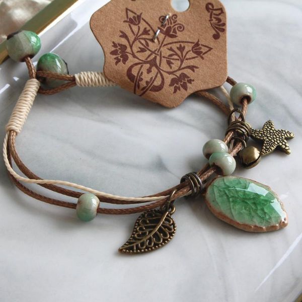 charm bracelets chenfan chinese style national retro ceramic butterfly small flower hand woven bracelet for women present, Golden;silver
charm bracelets chenfan chinese style national retro ceramic butterfly small flower hand woven bracelet for women present, Golden;silver