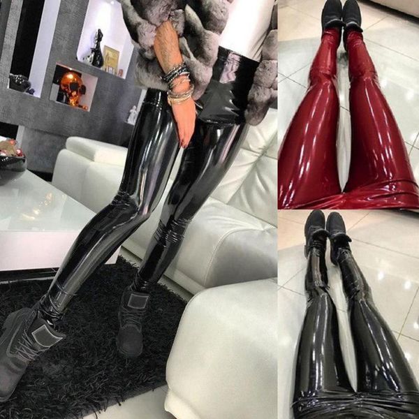 women's pants & capris plus size female shiny leather trousers solid color high waist long casual fashion skinny for spring fall, Black;white
women's pants & capris plus size female shiny leather trousers solid color high waist long casual fashion skinny for spring fall, Black;white
