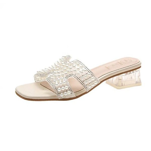 slippers women's outside summer fashion beaded skin comfortable low inside with elegant sweet casual wild sandals, Black
slippers women's outside summer fashion beaded skin comfortable low inside with elegant sweet casual wild sandals, Black