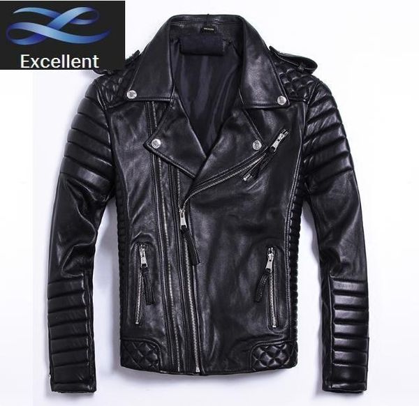 men's leather & faux brand .plus soft size sheepskin coat for man,men's genuine jacket.fashion slim motor clothe, Black
men's leather & faux brand .plus soft size sheepskin coat for man,men's genuine jacket.fashion slim motor clothe, Black