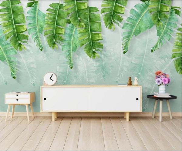 wallpapers xue su customized large mural / wallpaper simple and small fresh green banana leaf watercolor style background wall
wallpapers xue su customized large mural / wallpaper simple and small fresh green banana leaf watercolor style background wall