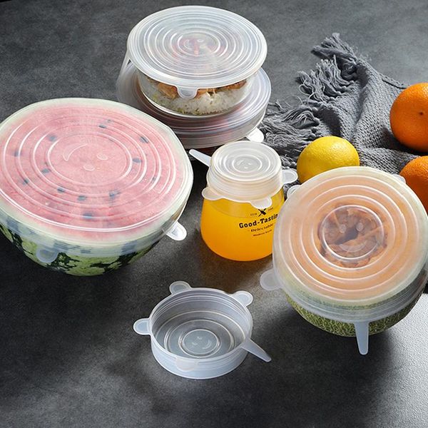 kitchen storage & organization 6 pcs/set silicone cover universal lids fresh keeping caps for cookware bowl reusable stretch
kitchen storage & organization 6 pcs/set silicone cover universal lids fresh keeping caps for cookware bowl reusable stretch