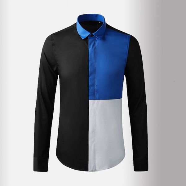 tee polo shirt shirt shirt casual luxury blue white splice long sleeve party mens fashion slim fit business male shirts 3xl, White;black
tee polo shirt shirt shirt casual luxury blue white splice long sleeve party mens fashion slim fit business male shirts 3xl, White;black