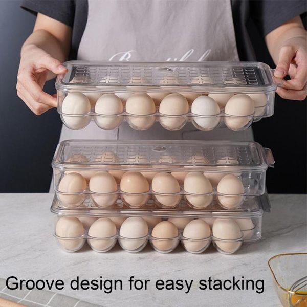 storage bottles & jars large capacity anti-collision 18 grids kitchen containers egg holder fresh keeping eggs container case box holde
storage bottles & jars large capacity anti-collision 18 grids kitchen containers egg holder fresh keeping eggs container case box holde