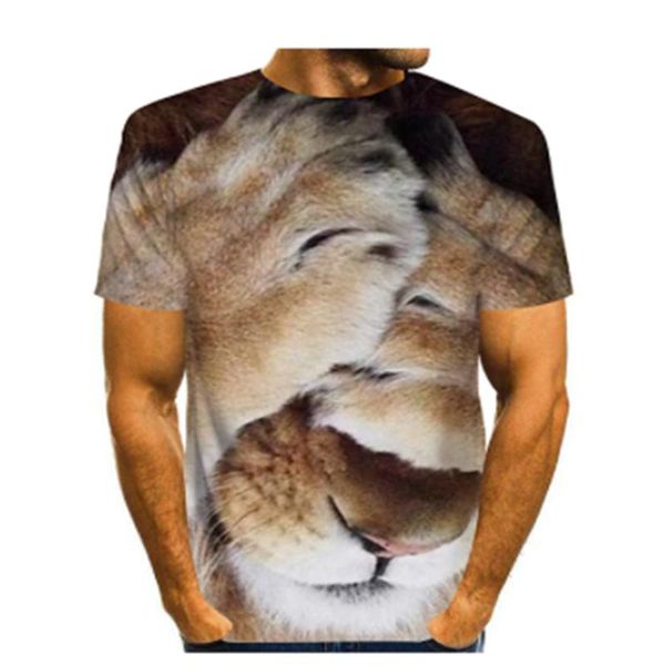 men's t-shirts 2021 lion t-shirt 3d printing short-sleeved black harajuku summer hip-hop top, White;black
men's t-shirts 2021 lion t-shirt 3d printing short-sleeved black harajuku summer hip-hop top, White;black