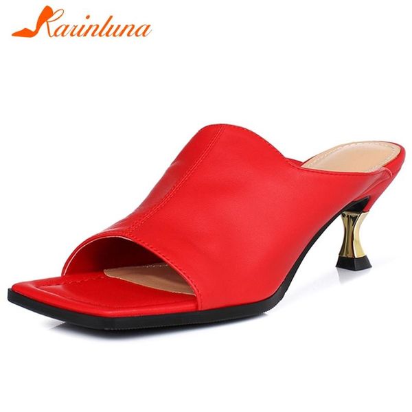 dress shoes karin genuine leather female party pumps open toe slip on thin heel solid casual women summer, Black
dress shoes karin genuine leather female party pumps open toe slip on thin heel solid casual women summer, Black