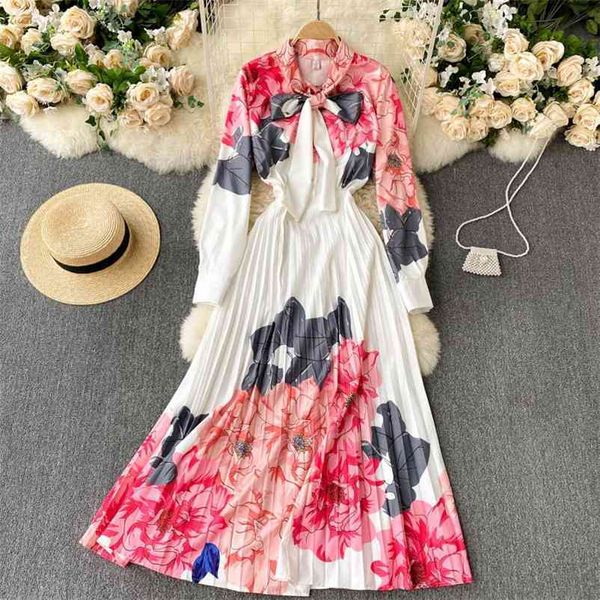 spring autumn pleated dress for women retro floral print bow collar long sleeve a-line es bohemian vacation 210519, Black;gray
spring autumn pleated dress for women retro floral print bow collar long sleeve a-line es bohemian vacation 210519, Black;gray