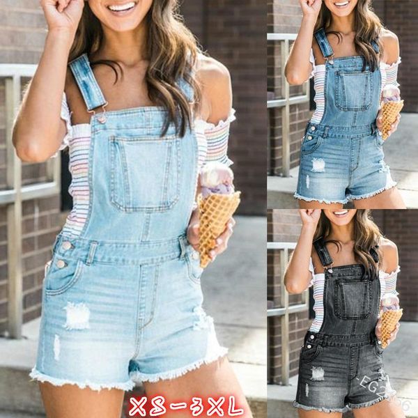 women's jeans wepbel women overalls ripped casual shoulder strap denim shorts pocket holes vintage fashion sleeveless, Blue
women's jeans wepbel women overalls ripped casual shoulder strap denim shorts pocket holes vintage fashion sleeveless, Blue
