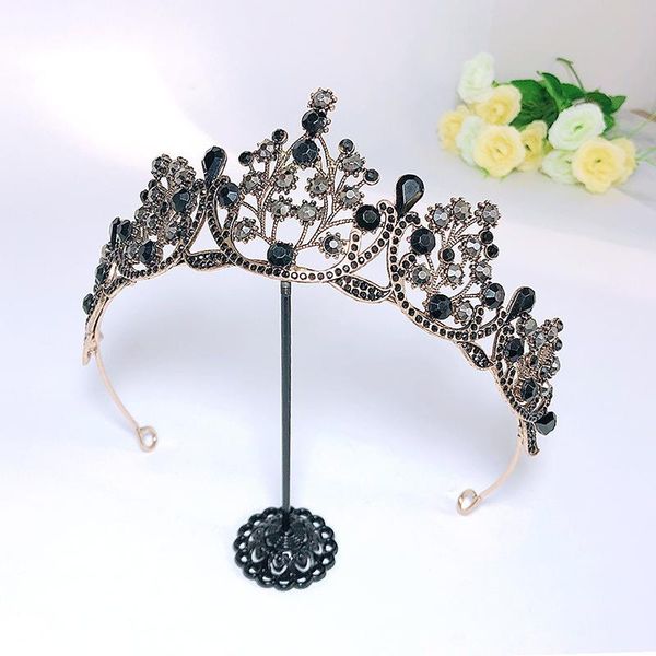 hair clips & barrettes bridal black crown headwear wedding birthday headdress rhinestones retro luxury accessories for female lb, Golden;silver
hair clips & barrettes bridal black crown headwear wedding birthday headdress rhinestones retro luxury accessories for female lb, Golden;silver