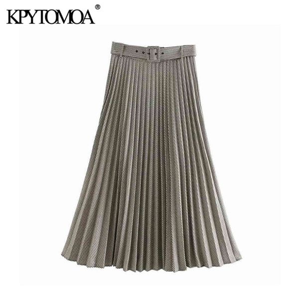 women chic fashion office wear houndstooth pleated midi skirt vintage high waist with belt female skirts faldas 210420, Black
women chic fashion office wear houndstooth pleated midi skirt vintage high waist with belt female skirts faldas 210420, Black