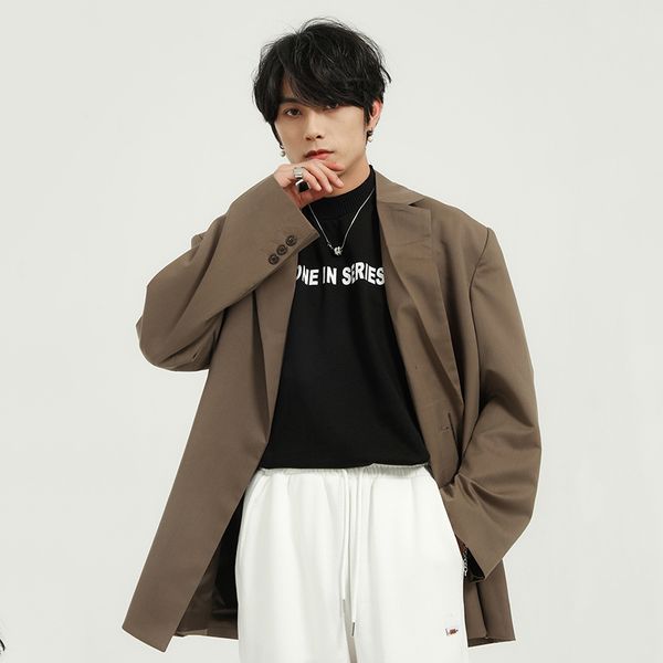 Korean Streetwear Design Black Blazers Men Simple Trend Back Spliced Design Suit Coat Men's Clothing 2021 Autumn New, White;black
Korean Streetwear Design Black Blazers Men Simple Trend Back Spliced Design Suit Coat Men's Clothing 2021 Autumn New, White;black