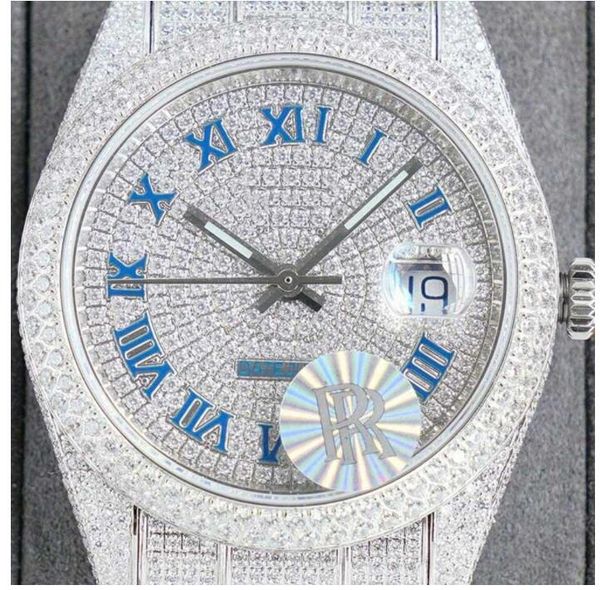 luxury watches full diamond roman numerals mens watch mechanical automatic watches sapphire 40mm strap diamond-studded steel ladies wristwat, Slivery;brown
luxury watches full diamond roman numerals mens watch mechanical automatic watches sapphire 40mm strap diamond-studded steel ladies wristwat, Slivery;brown