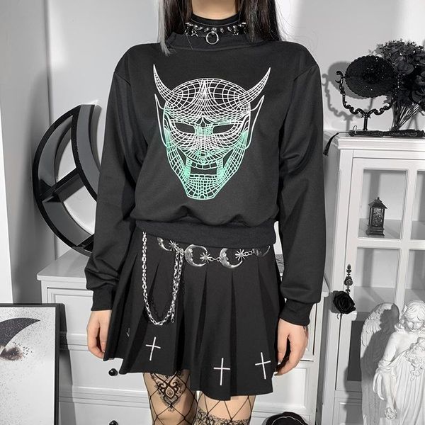 women's hoodies & sweatshirts girls gothic halloween mask printed long sleeve drop shoulder sweatshirt women streetwear harajuku black
women's hoodies & sweatshirts girls gothic halloween mask printed long sleeve drop shoulder sweatshirt women streetwear harajuku black