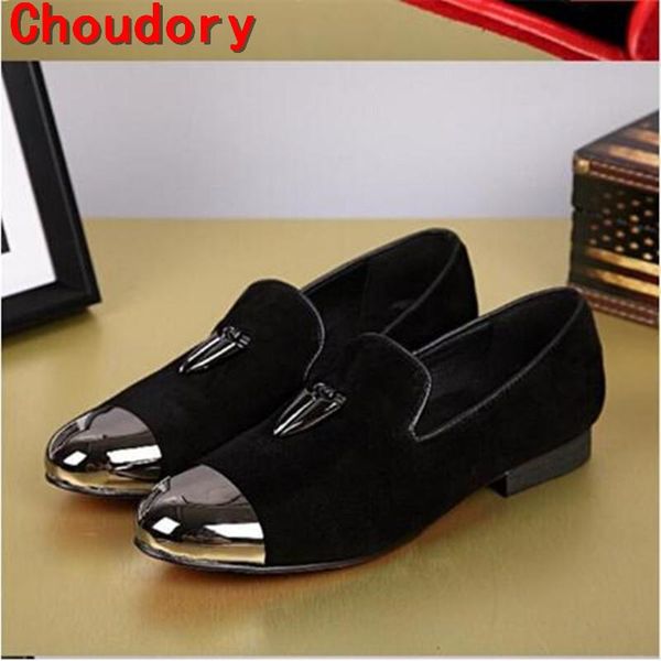 dress shoes choudory fashion red black suede gold metal toe men velvet casual handmade loafers plus size men's flats size12
dress shoes choudory fashion red black suede gold metal toe men velvet casual handmade loafers plus size men's flats size12